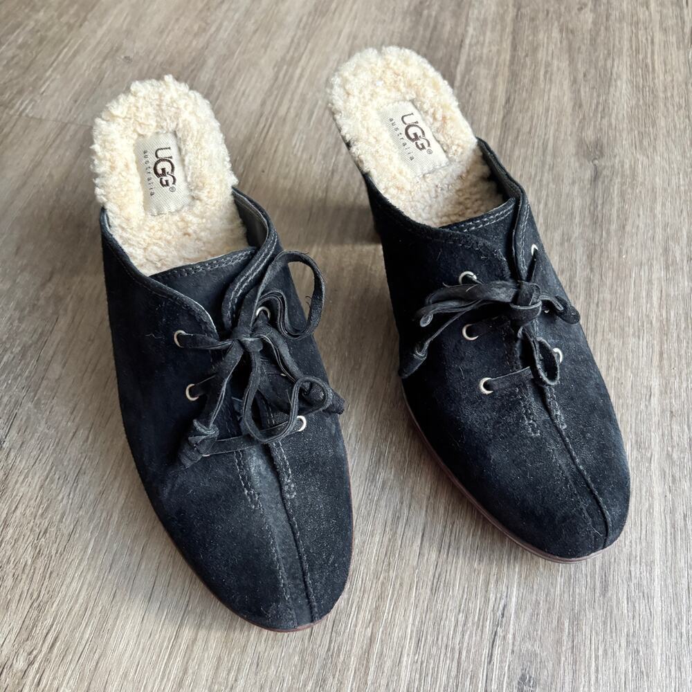UGG Heel Mules Black Women's 9​​ - Picture 8 of 8